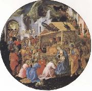 Filippo Lippi,Adoration of the Magi, Sandro Botticelli